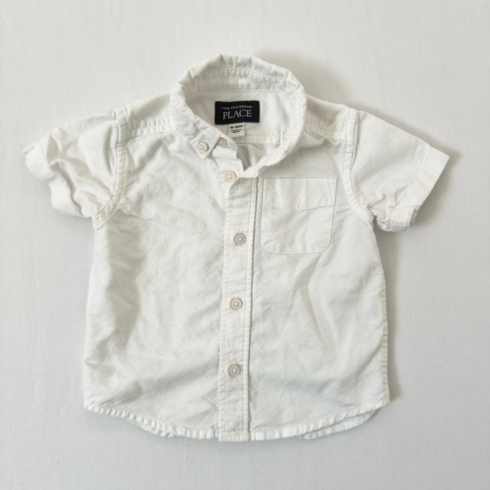 The Children's Place White Button-Down Shirt